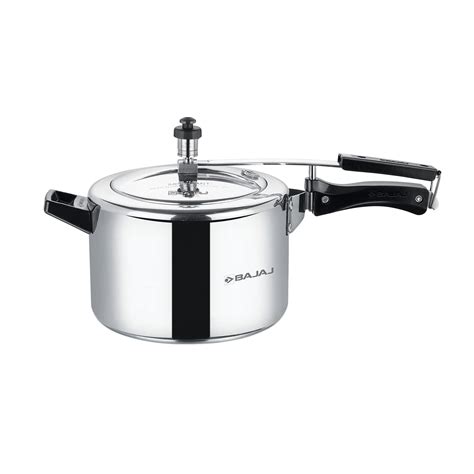 Buy Bajaj PCX 45 Aluminium Pressure Cooker | 5 Liter Capacity | Inner ...