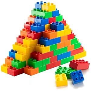 PREXTEX Building Blocks for Toddlers 1-3+ (100 Mega Blocks) - Large Toy ...