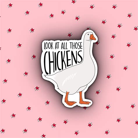 Look at All Those Chickens | Vine Sticker | Vine Humour | Vines - Etsy