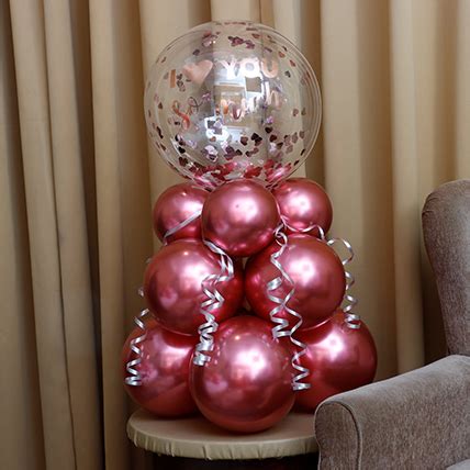 Send Love You So Much Balloon Arrangement Online in India at Indiagift.in
