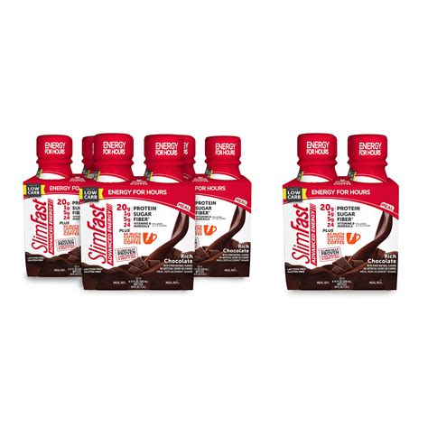 Slimfastadvanced Energy Rich Chocolate Shake Ready To Drink Meal ...