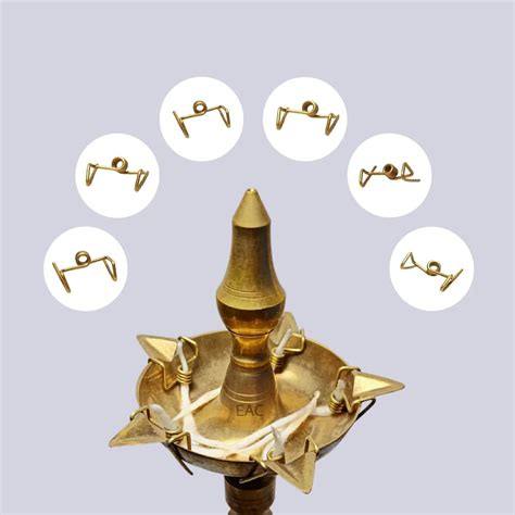 Buy Glass Niranjan for Pooja, Puja samagree, Akhand Diya Mandir, Cotton ...