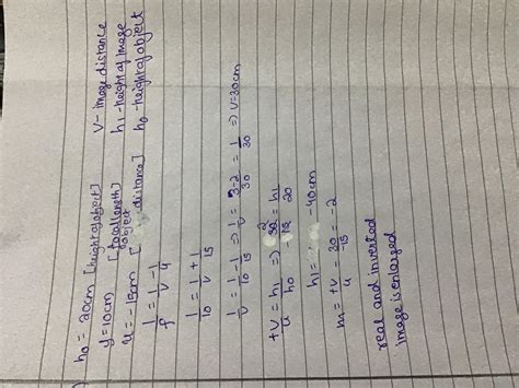 A 20 CM tall object is placed perpendicular to the principal axis of a ...