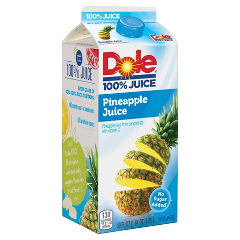Dole Pineapple 100% Juice 59 oz Bottle - Walmart.com