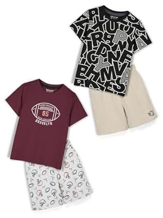 Buy HELLCAT Boys Dress Clothing Set Combo with Tshirts & Shorts - Pack ...