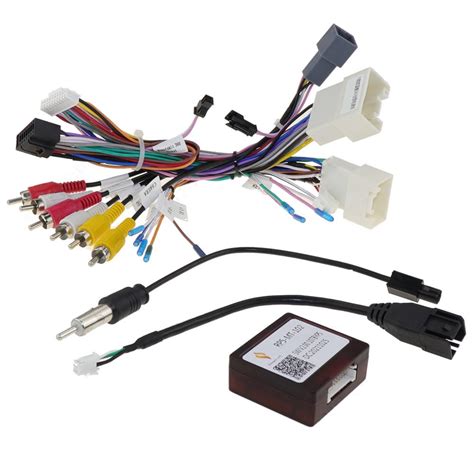 Bestycar 16pin Car Stereo Wiring Harness Adapter with Canbus Box for ...