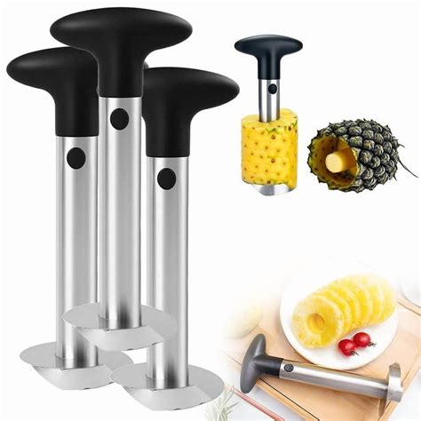 Pineapple Corer Cutter, Pineapple Core Remover with Measure Mark ...