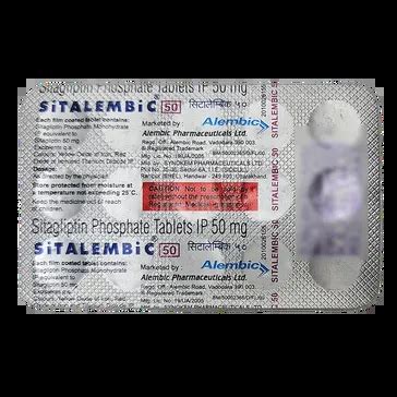 SITALEMBIC 50MG TABLET 15’S: Uses, Price, Side effects & Generic ...