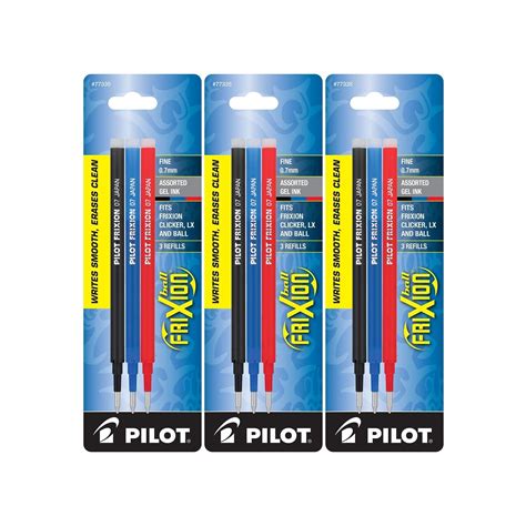 Pilot Gel Ink Refills for FriXion Erasable Gel Ink Pen, Fine Point ...