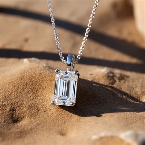 Lape 3ct Emerald Lab Diamond Pendant – Fiona Diamonds