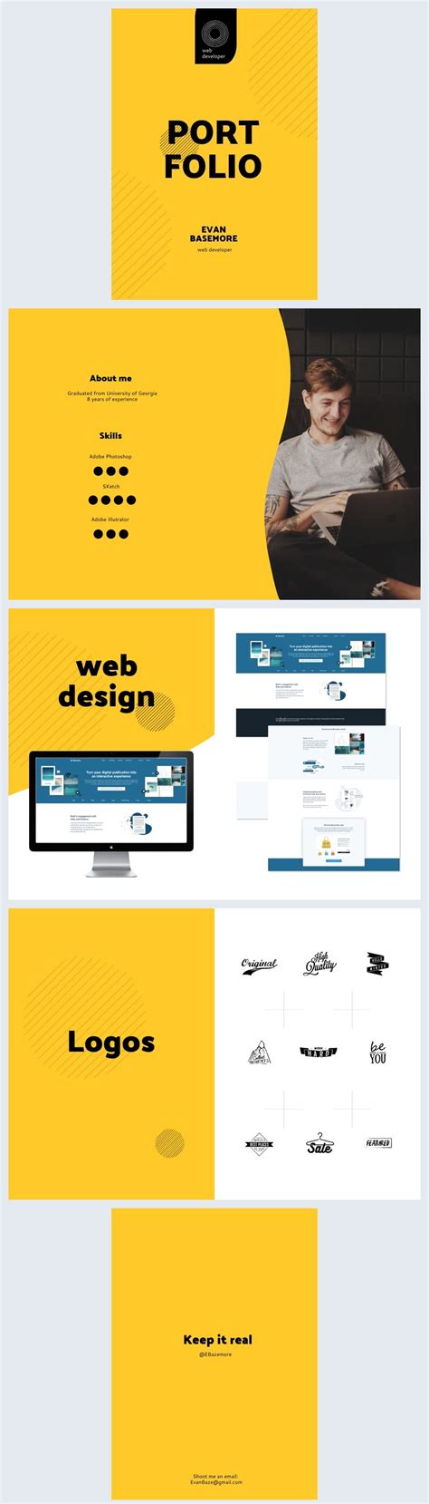 Interative Web Developer Portfolio Template 的图像结果