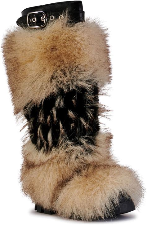 AZALEA WANG Anisa Faux Fur Knee High Boot (Women) | Nordstrom