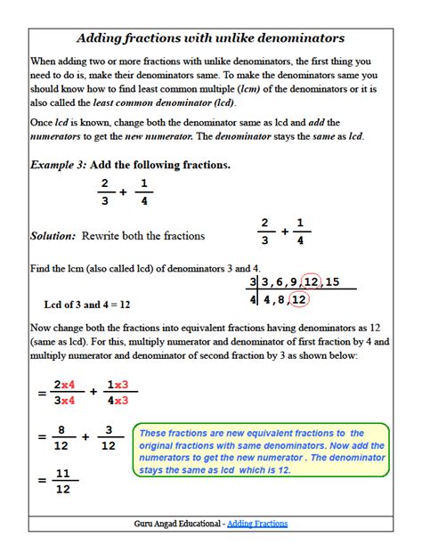 Math Antics Adding Fractions 的图像结果