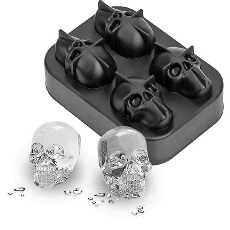Buy Instakart Skull Ice Cubes Tray | Skull‑Shaped Silicone Ice Cube ...