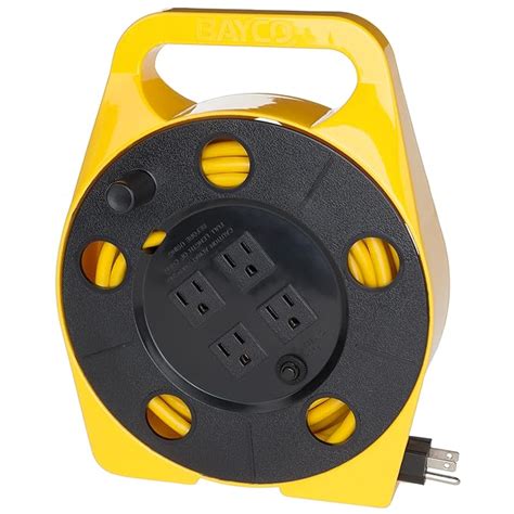 Bayco SL-755 25-Foot Cord Reel with 4 Outlets : Amazon.in: Home Improvement
