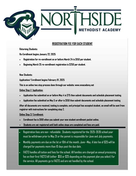 Northside Methodist Academy: 2025-2026 Registration