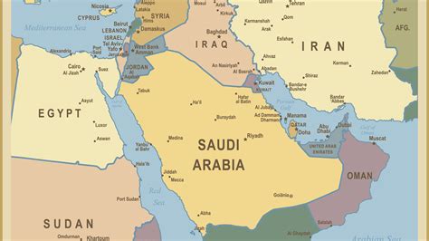 Political Map Of Persian Gulf Nations Online Project