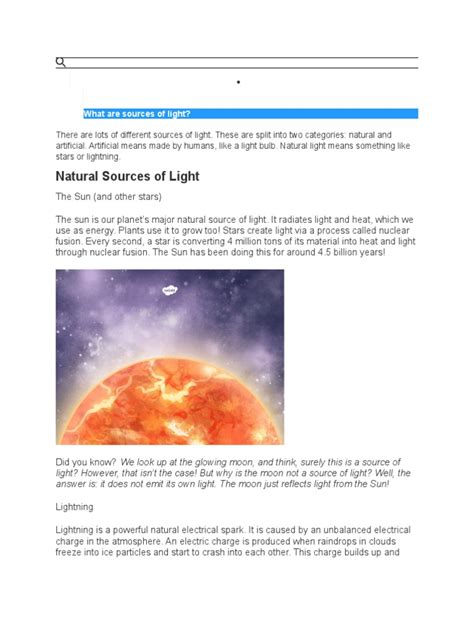 Source of a Light Science 的图像结果