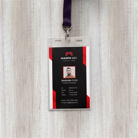 Creative id card design on Behance