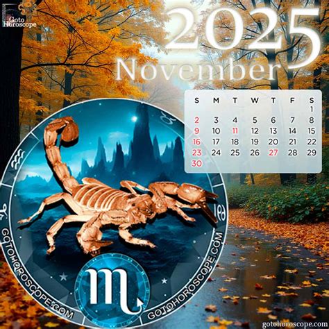 November 2025 Scorpio Horoscope, free Monthly Horoscope for November ...