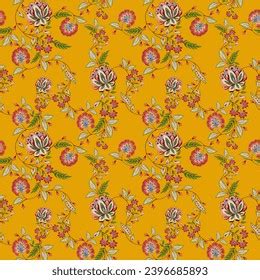 Floral Repeat Design Pattern Good Colour Stock Illustration 2396685893 ...