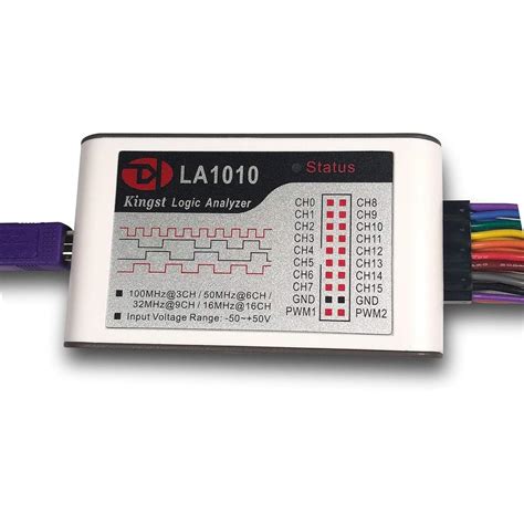MiiElAOD LA1010 USB Logic Analyzer 100M Max Sample Rate,16 Channels,10B ...
