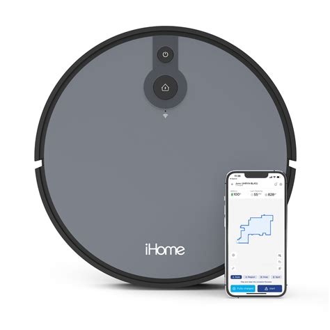 iHome AutoVac Juno RoboVac, Mapping Tech, 120 Min Runtime, App + Remote ...
