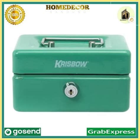 Promo Krisbow Cash Box 15 Cm - Hijau / kotak tempat simpan uang krisbow ...