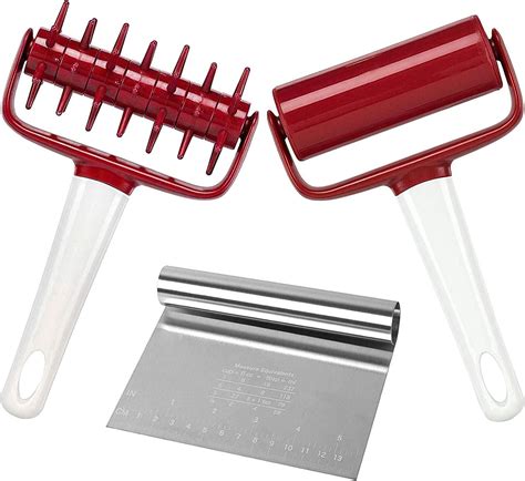 Amazon.com: Orblue Pizza Dough Docker, Pastry Roller with Spikes, Pizza ...