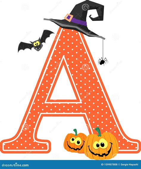 Letter A Halloween