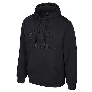 Men's Colosseum Black Army Black Knights New Member Hoodie