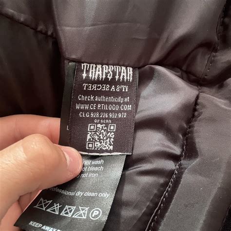 trapstar puffer Barcode for authentication Reliable... - Depop