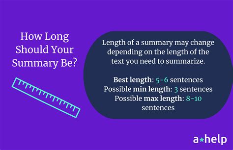 How Many Sentences Are In a Summary: Question Answered