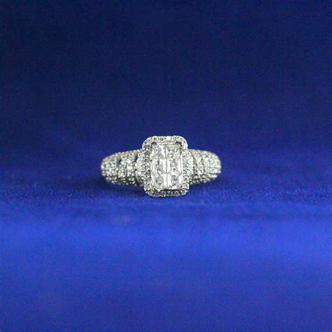 Square Halo Diamond Ring – The Anniversary Gift She’ll Never Forget ...