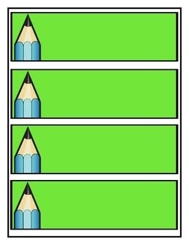 Free Printable Art Name Tags Easel