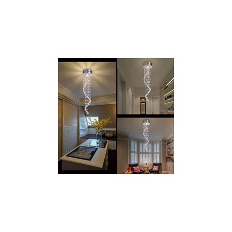 NOXARTE Crystal Spiral Ceiling Light Modern Raindrop | Ubuy India