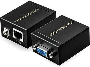RuhZa VGA Signal Extender 60M VGA Extender Female to LAN Cat5 RJ45 ...