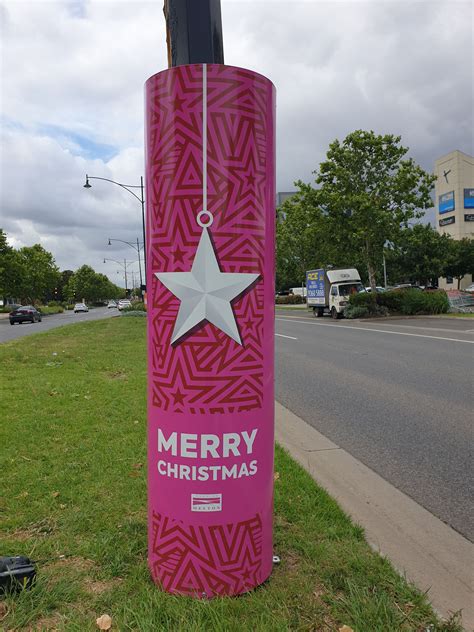 Christmas Light Pole Wrap at Minh Boser blog