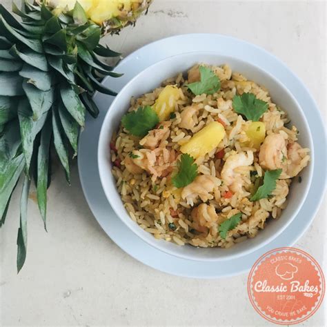 Pineapple Shrimp Fried Rice Recipe | Classic Bakes