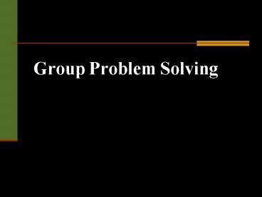 Image result for Problem Solving Group Presentation
