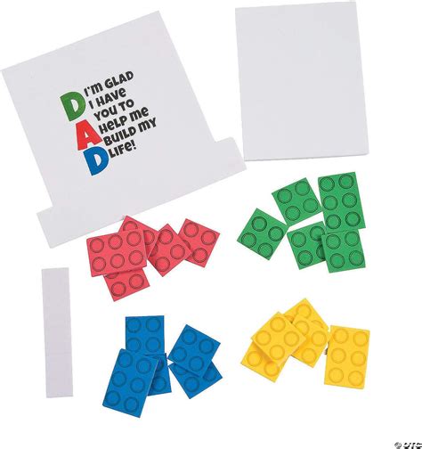 Buy Fun Express Dad Brick Tabletop Decorating with Easel Craft Kit ...