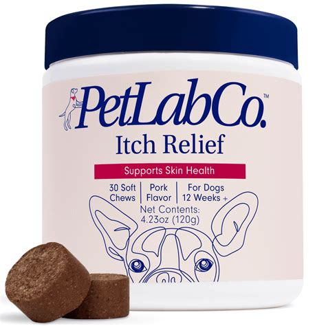 PetLab Co. Itch Relief Chewable Supplement Treats for Dogs - Omega 3 & 6. 30 ct - Walmart.com