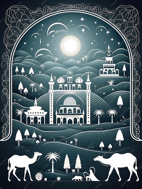 Premium AI Image | Cnc Laser Cut Silk Road Frame Drawing Inspiration ...