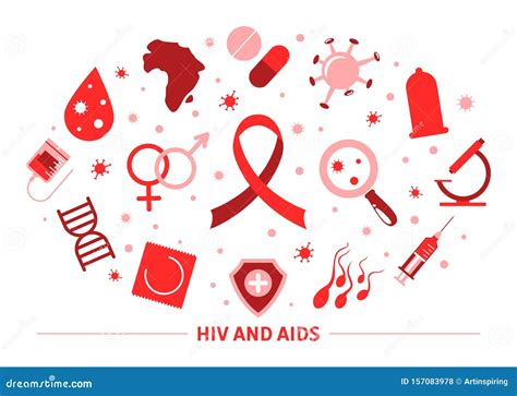 HIV and AIDS Concept. Blood Disease, Dangerous Illness Stock Vector - Illustration of internet ...