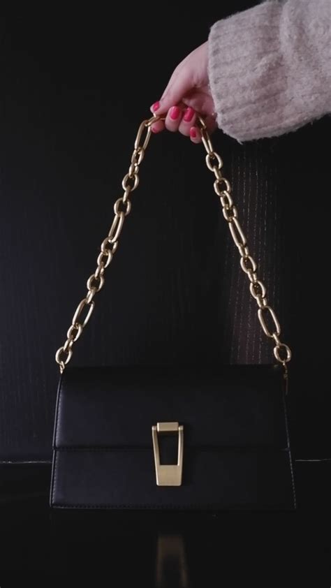 Buy MIRAGGIO Paris Structured Shoulder Bag with Chain Strap For Party ...