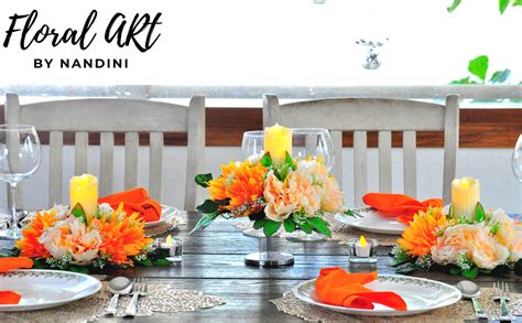 floral art BY NANDINI Table Decoration Artificial Plant Flowers for ...