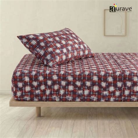 Buy Blue Print Digital Single Fitted Bedsheet For Kids Online In India ...