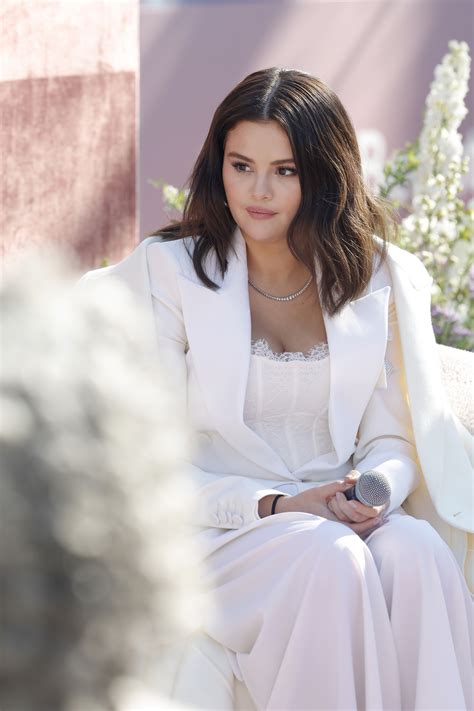 Selena Gomez White Lace Dress Replica