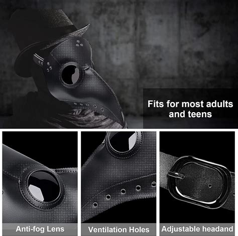 Buy Plague Doctor Masks Long Nose Beak Party Cosplay Steampunk Bird ...