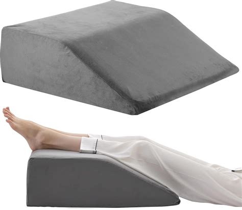 Leg Elevation Pillows, Leg Pillows for Sleeping, Cooling Gel Memory Foam Top, Wedge Pillow for ...